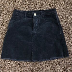 Black Corduroy Skirt